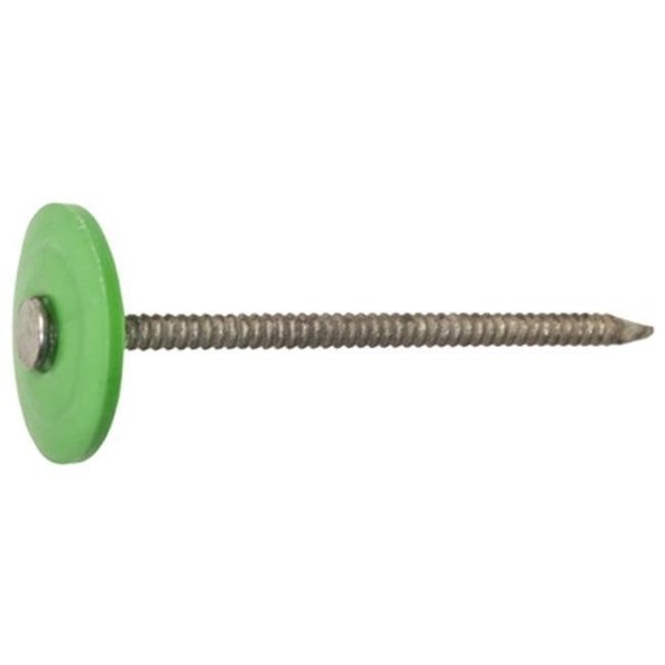 461439 250 Count; 1 in. Galvanized Plastic Cap Roofing Nail.