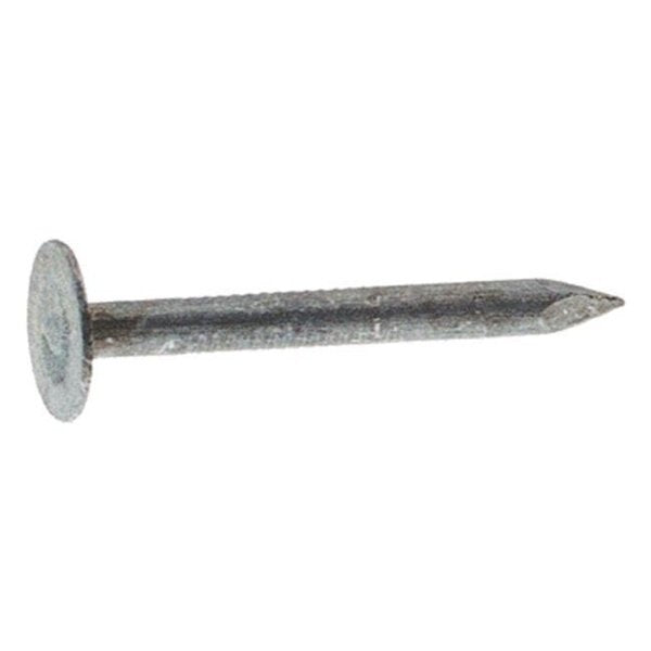 Roofing Nail,  1-1/2 in L,  4D,  Steel,  Electro Galvanized Finish,  11 ga