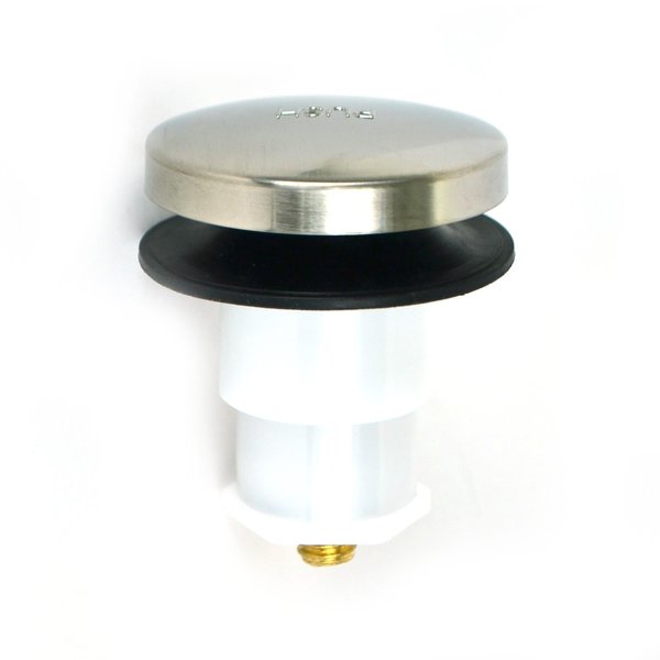 Foot Actuated Nickel Bathtub Stopper with 3/8" Pin Adapter