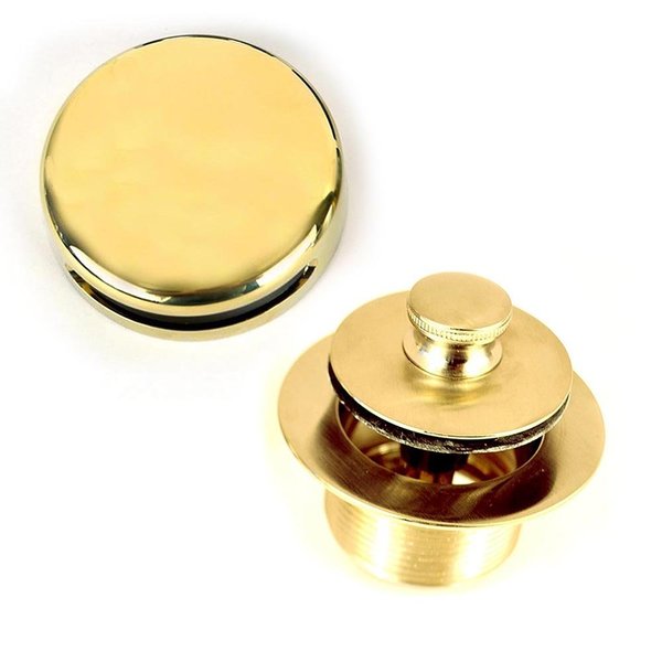 1.865 in. Overall Dia. x 11.5 Threads x 1.25 in. Push Pull Trim Kit,  Brass