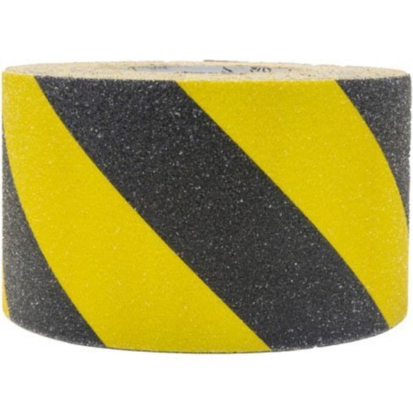 AntiSlip Safety Tape - 4" X 60’ / Yellow/Black Striped-Roll