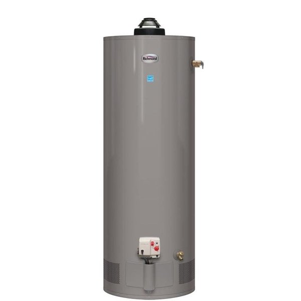 Gas Water Heater,  Natural Gas,  38 gal Tank,  141 gpm,  40000 Btuhr BTU,  07 Energy Efficiency