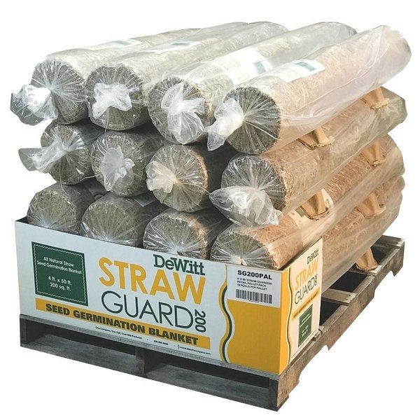 SG200CS Straw Guard,  50 ft L,  4 ft W,  Single Photodegradable Netting