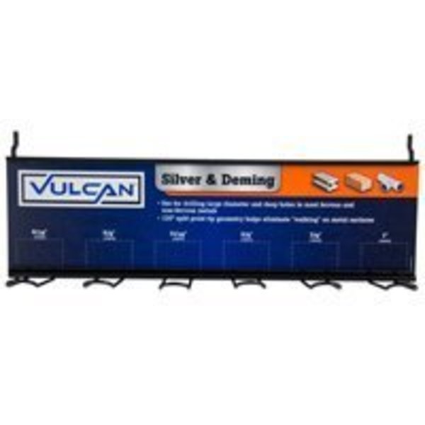 Vulcan 994870 Drill Bit Rack,  Silver & Deming,  6 Slot