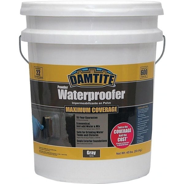 0 Powder Waterproofer,  Gray,  Powder,  45 lb Pail