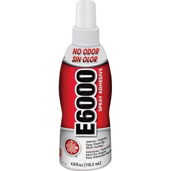E6000 563011 Spray Adhesive,  Odorless,  White,  4 oz Bottle
