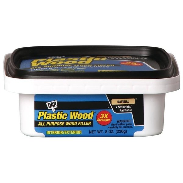 Plastic Wood 0 Wood Filler,  Paste,  Musty,  Natural,  8 oz