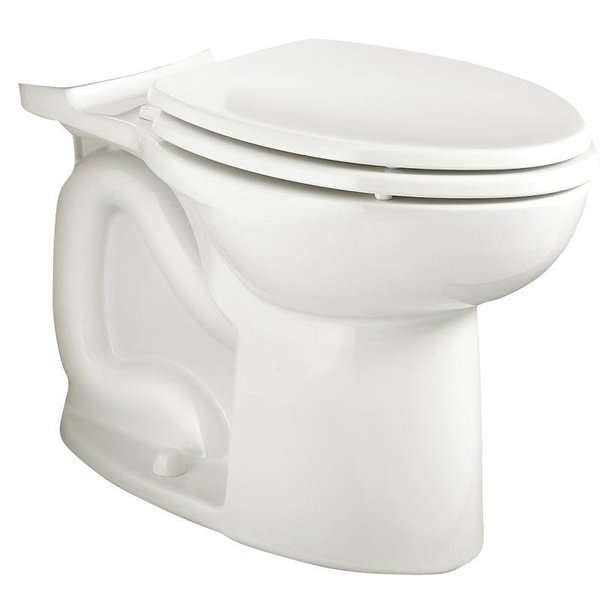 Cadet 3 Series Toilet Bowl,  Round,  12 in RoughIn,  Vitreous China,  White,  Floor Mounting