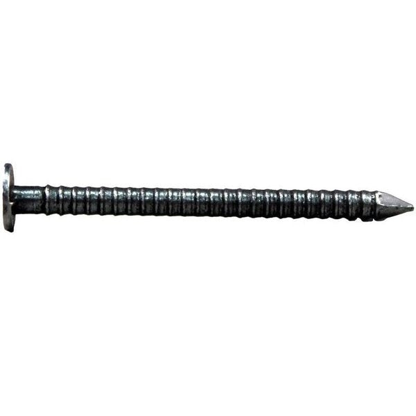 Underlayment Nail,  114 in L,  Steel,  Brite,  Round Shank,  1 lb