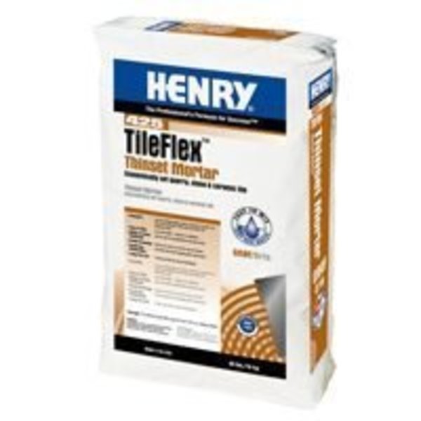 HENRY 425 TileFlex Series 12260 Thin-Set Mortar,  Fine Solid Powder,  Gray,  40 lb Bag