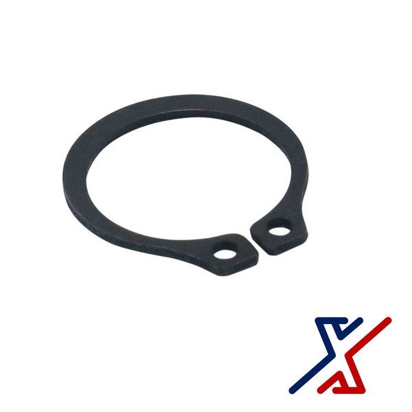 External Retaining Ring,  Steel,  Black Oxide Finish,  3/4 in Shaft Dia,  15 PK