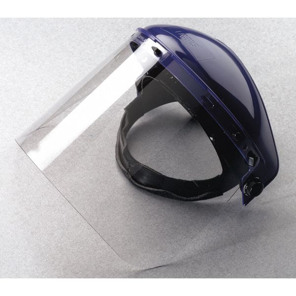 Faceshield Visor,  PETG Material,  Clear,  Uncoated,  Polyethylene,  10 in Visor Height