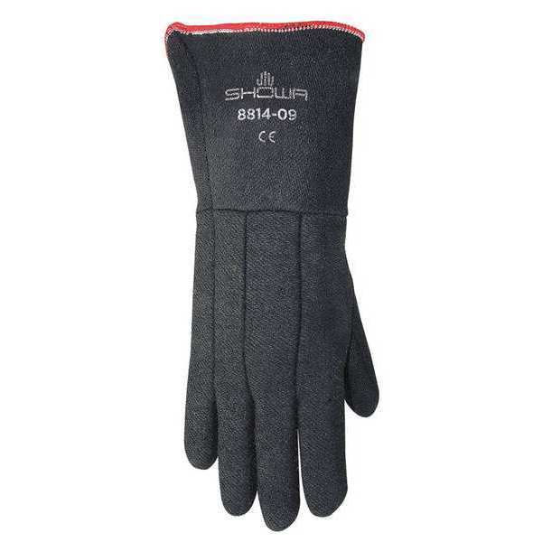 CharGuard Heat Resistant Gloves,  14 in Length,  XL,  Black,  1 Pair