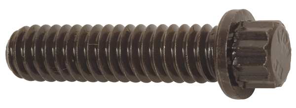 Grade 9,  3/4"-10 Flange Bolt,  Plain Alloy Steel,  2 in L,  5 PK