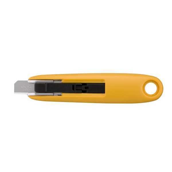 Safety Knife,  Self-Retracting,  Rounded Safety Blade,  3 1/8 in L.