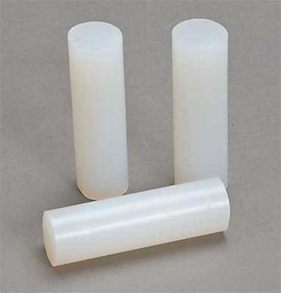 Hot Melt Adhesive,  Clear,  1 in Diameter,  3 in Length,  40 sec Begins to Harden