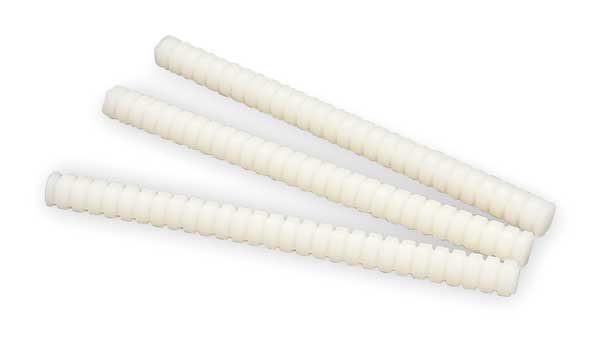 Hot Melt Adhesive,  White,  5/8 in Diameter,  8 in Length,  45 sec Begins to Harden