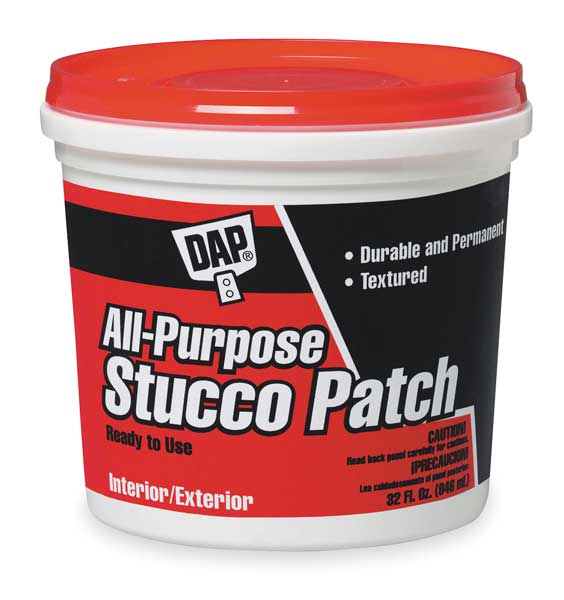 All-Purpose Stucco Patch,  1 gal,  Tub,  White
