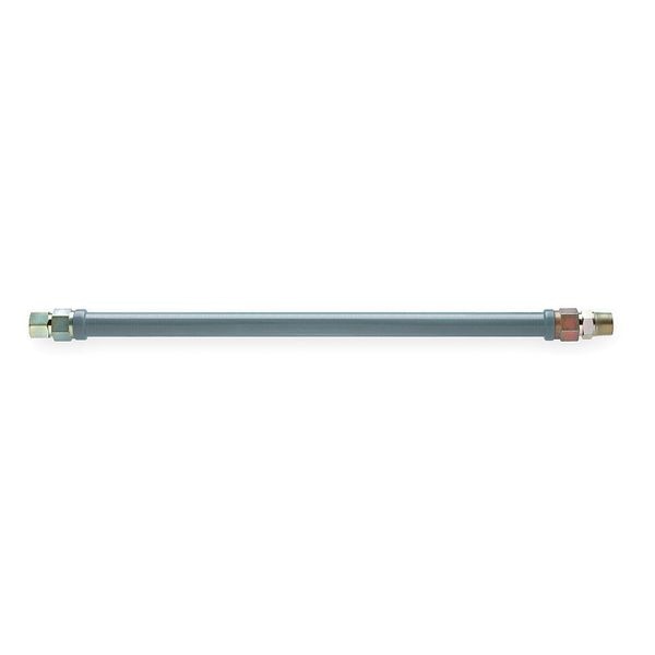 Gas Connector, PVC Coated SS, 3/4 x 36 In