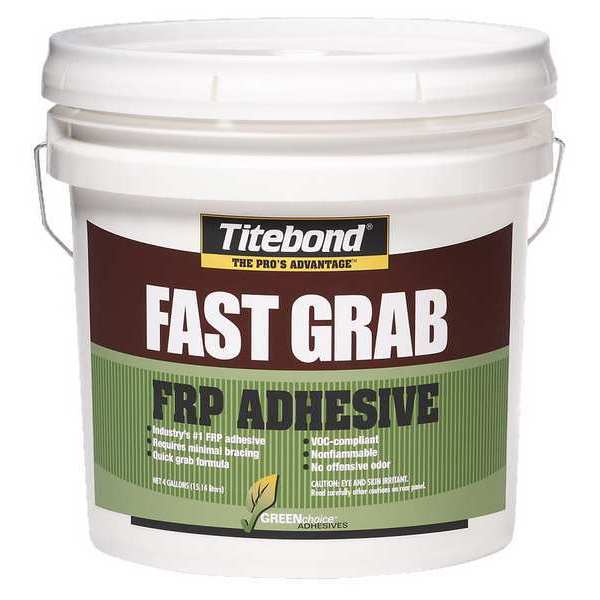 FRP Construction Adhesive,  GREENchoice Fast Grab FRP Series,  Light Beige,  4 gal,  Pail