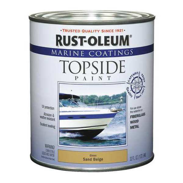 1 Qt. Gloss Sand Beige Topside Paint