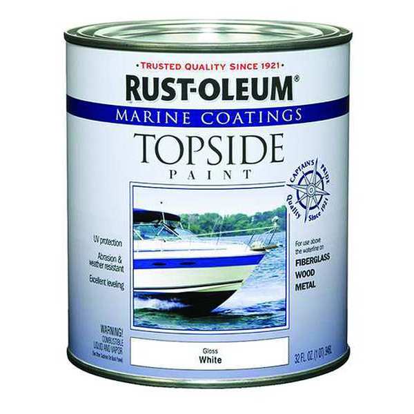 Topside Paint, White, Alkyd