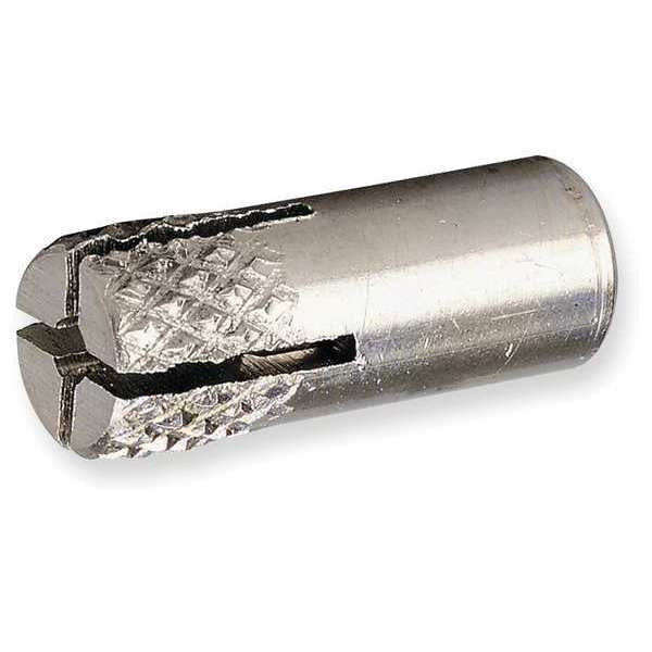 Multi-Set II Flush Embedment Anchor,  1/2" Dia,  1-5/8" L,  18-8 Stainless Steel Plain,  50 PK