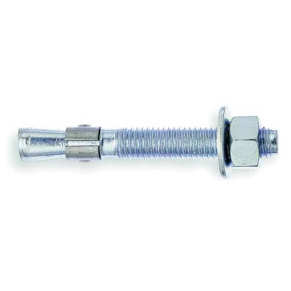 Trubolt Wedge Anchor,  1/2" Dia.,  3-3/4" L,  Carbon Steel Zinc Plated,  25 PK