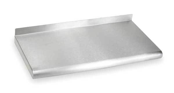 Stainless Steel Wall Shelf,  12"D x 36"W x 11-1/2"H,  Silver