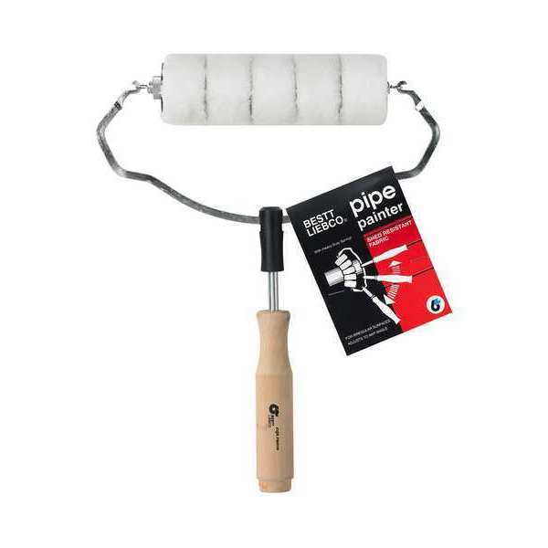 Pipe Painter Cover & Frame,  Cageless,  Wood Handle,  7" Rollers