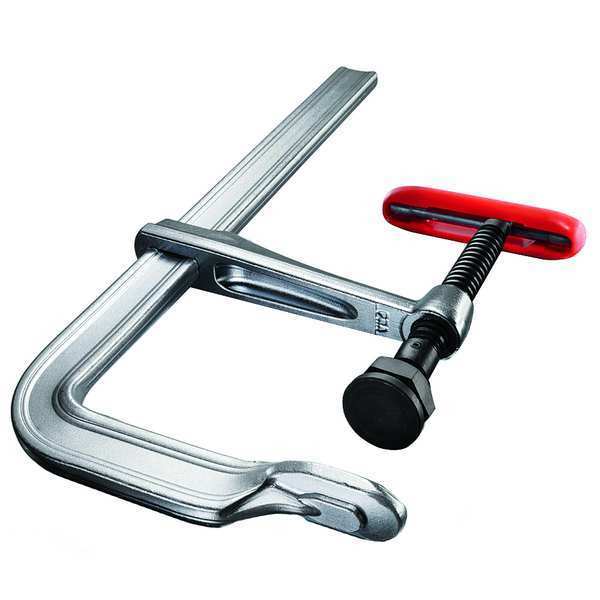 12 in Bar Clamp Steel and Plastic Handle and 5 1/2 in Throat Depth