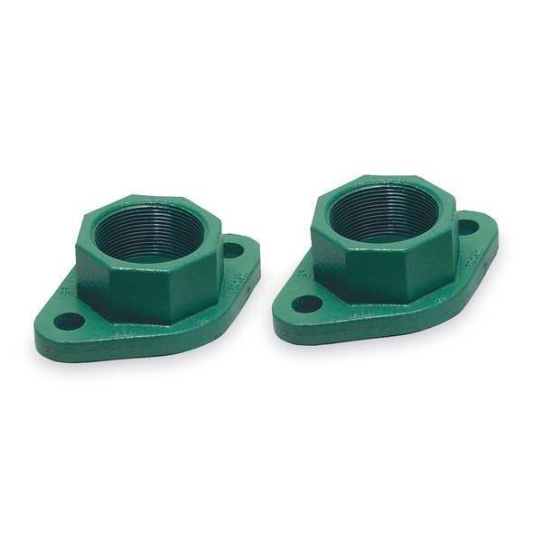 Flange, 1 In Flanged,  Cast Iron, PK2