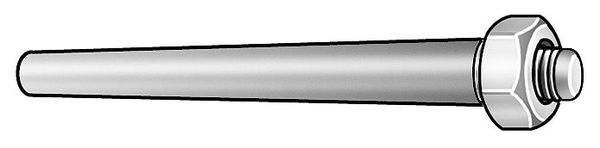 Taper Pin, Threaded, Steel, #8 x 3-1/2