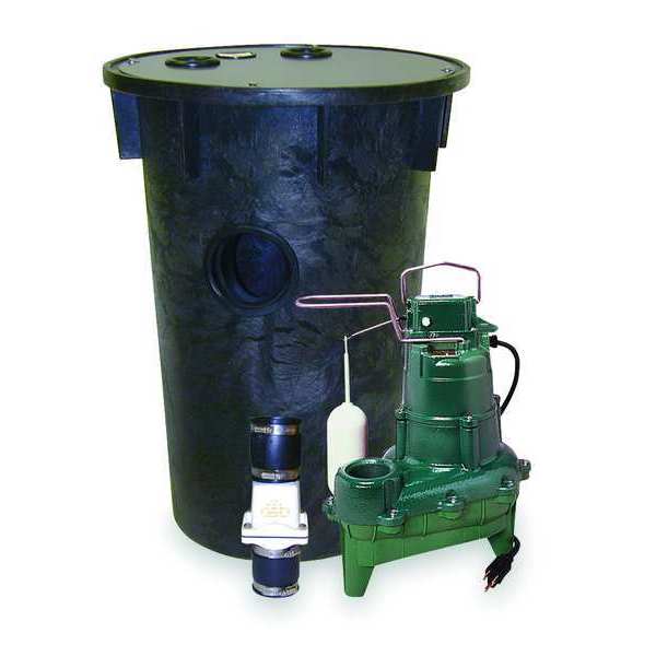 18" x 30" Simplex Sewage Package System,  4/10HP,  115V