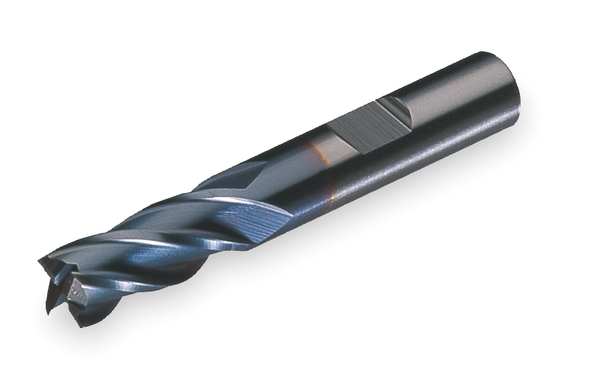 4-Flute HSS Center Cutting Square Single End MIll Cleveland HG-4C-TC TiCN 1/2x1/2x1-1/4x3-1/4