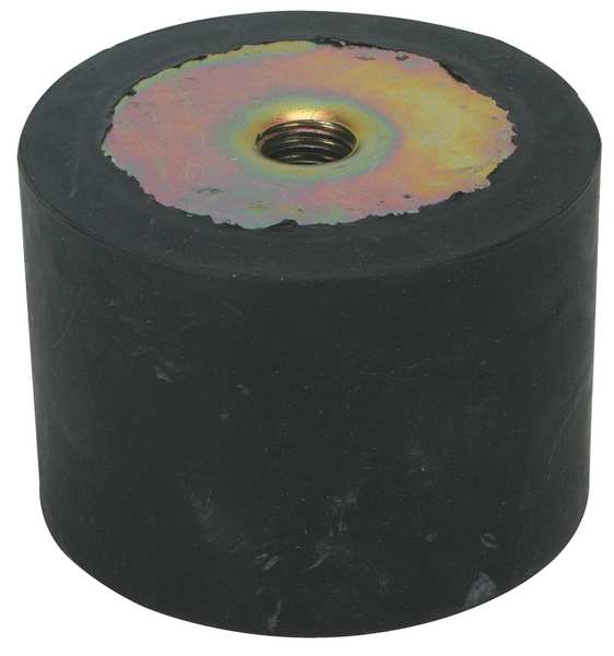 Vibration Isolator,  55 Lb Max,  5/16-18,  Material: Rubber