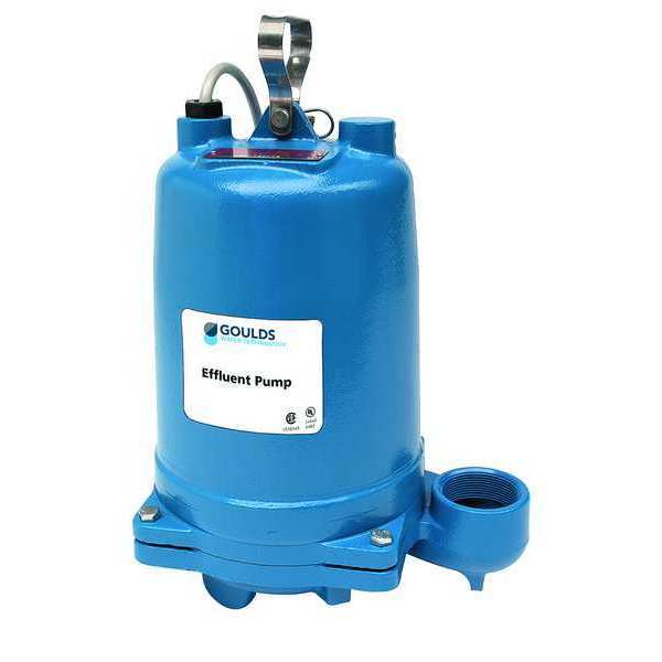 Submersible Effluent Pump, 1-1/2hp, 15.7A