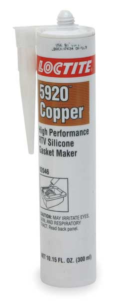 Oil-Resistant,  Noncorrosive RTV Silicone Gasket Maker,  300 mL,  Copper