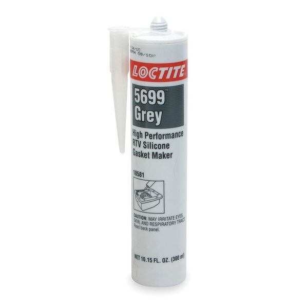 Oil and Water-Resistant,  Noncorrosive RTV Silicone Gasket Maker,  300 mL,  Gray