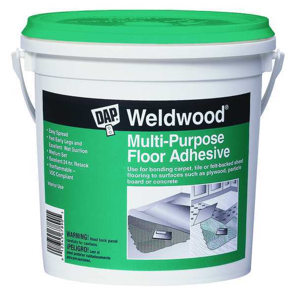 Floor Adhesive,  Multi-Purpose Floor Series,  Off-White,  1 gal,  Pail