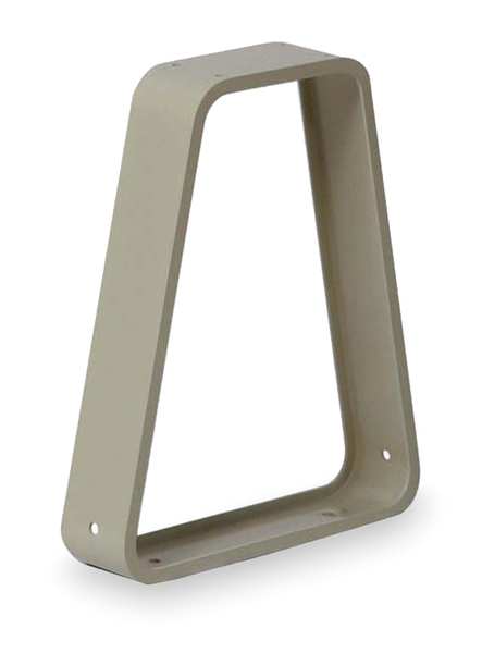 Bench Pedestal, H 16 3/4 In, Aluminum