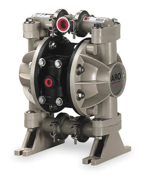 Double Diaphragm Pump,  Polypropylene,  Air Operated,  Urethane,  13 GPM