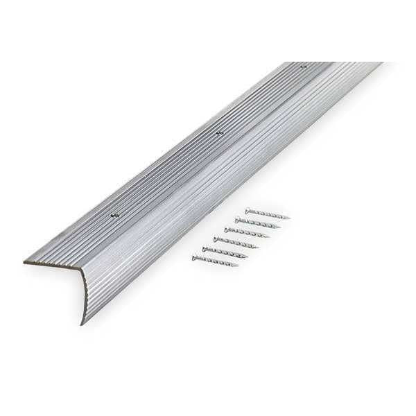 Stair Edging, Silver, 36in W, Aluminum