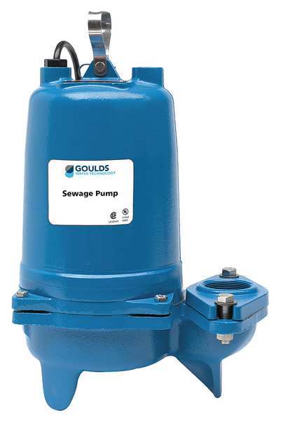 1-1/2 HP 2" Manual Submersible Sewage Pump 230V