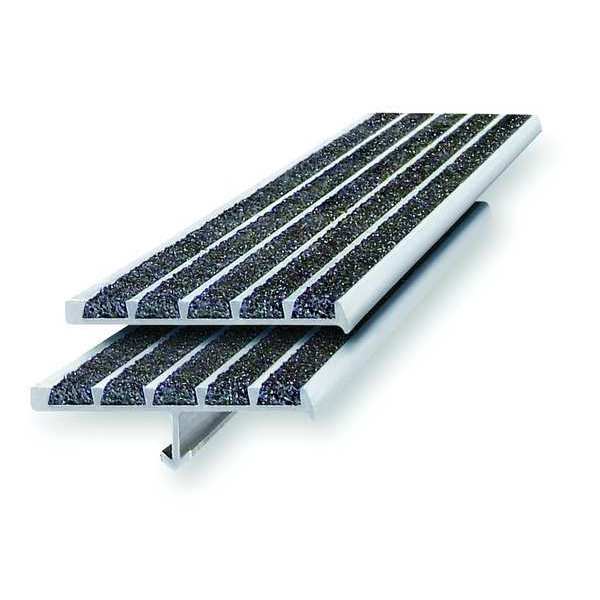 Stair Nosing, Black, 60in W, Extruded Alum