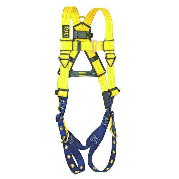 Delta Full Body Harness,  Vest Style,  Polyester,  Yellow,  Universal Size