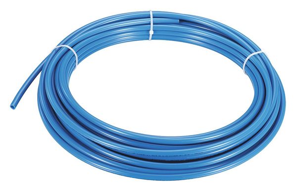 Tubing, 1/4" OD, Nylon, Blue, 100 Ft