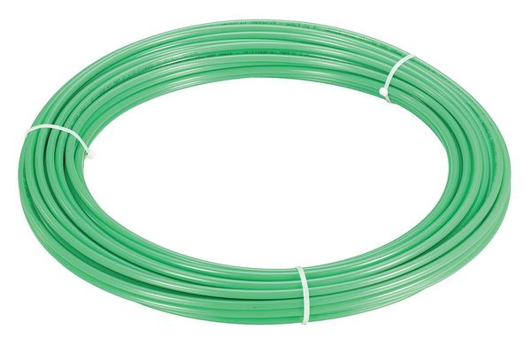 Tubing, 1/4" OD, Nylon, Green, 100 Ft