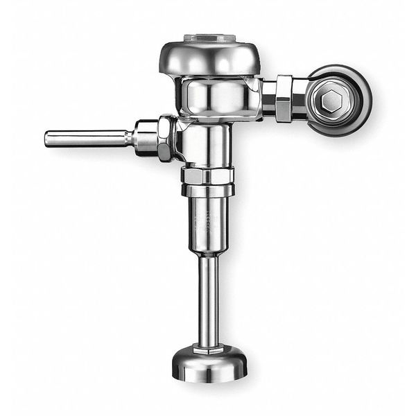 Manual Flush Valve,  1 gpf,  11-1/2 in Rough-In,  3/4 in IPS Inlet Size,  Single Flush,  Top Spud,  Chrome