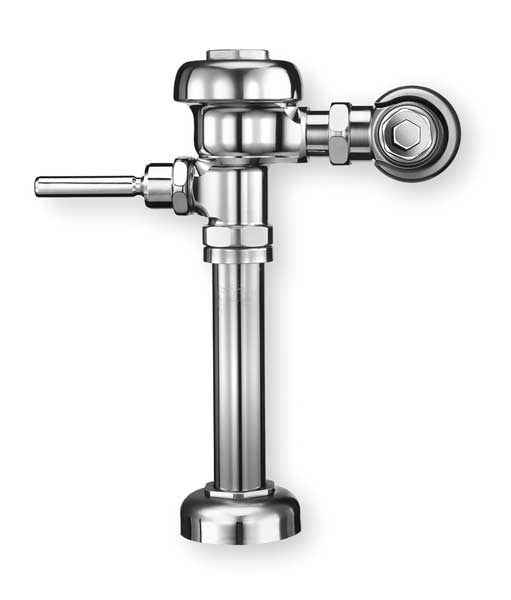 Manual Flush Valve,  1.6 gpf,  11-1/2 in Rough-In,  1 in IPS Inlet Size,  Single Flush,  Top Spud,  Chrome